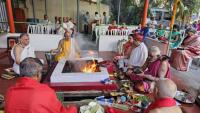Rudra Homa (15 July 2026). Picture Courtesy: Shri Chandrashekhar Padubidri and Shri Narayan Kadle